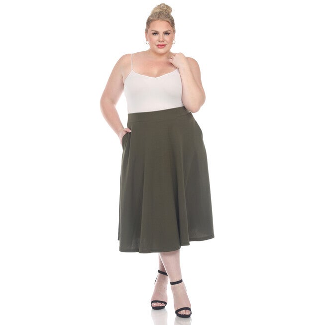 Tasmin Flare Midi Skirt, , alternate image number 8