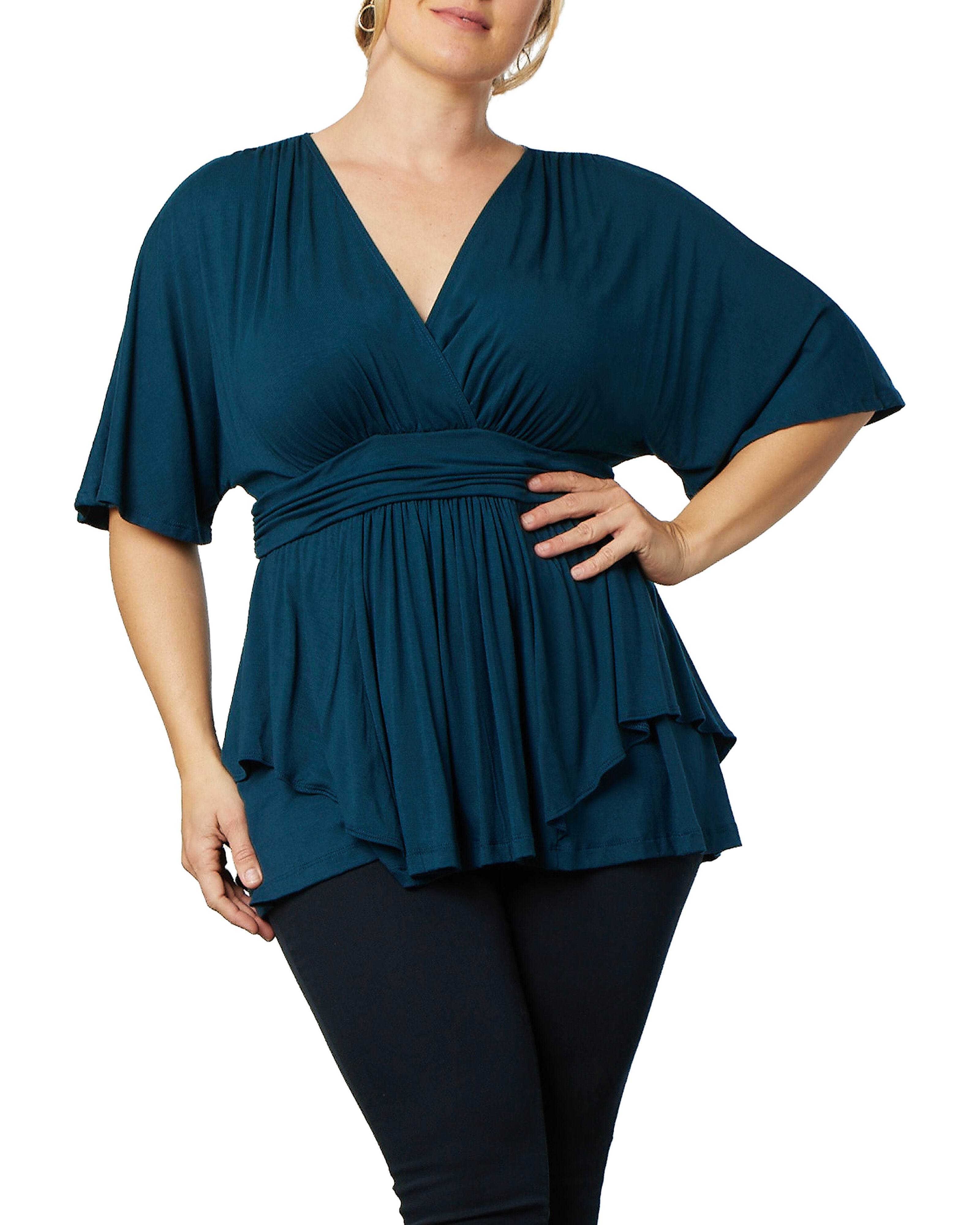 Promenade Top, DEEP TEAL / Teal, hi-res image number 0