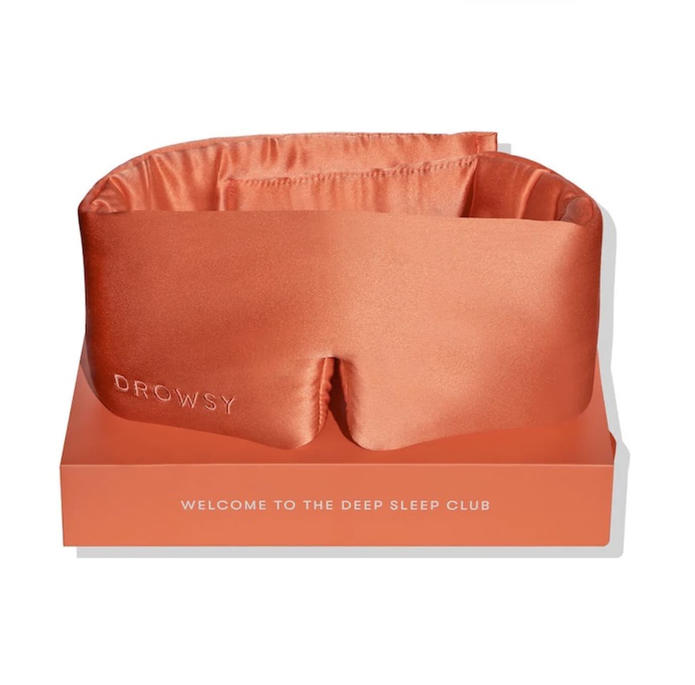 Silk Sleep Mask, Summer Coral / Coral, hi-res image number 0