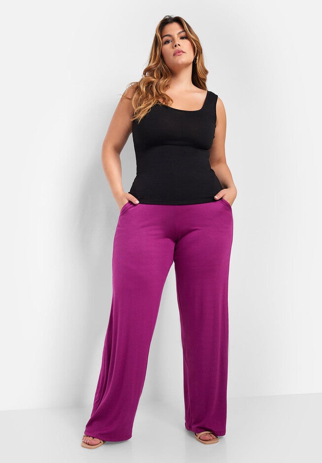 Essential Scoop Neck Tank Top, Black / Black, hi-res image number 0