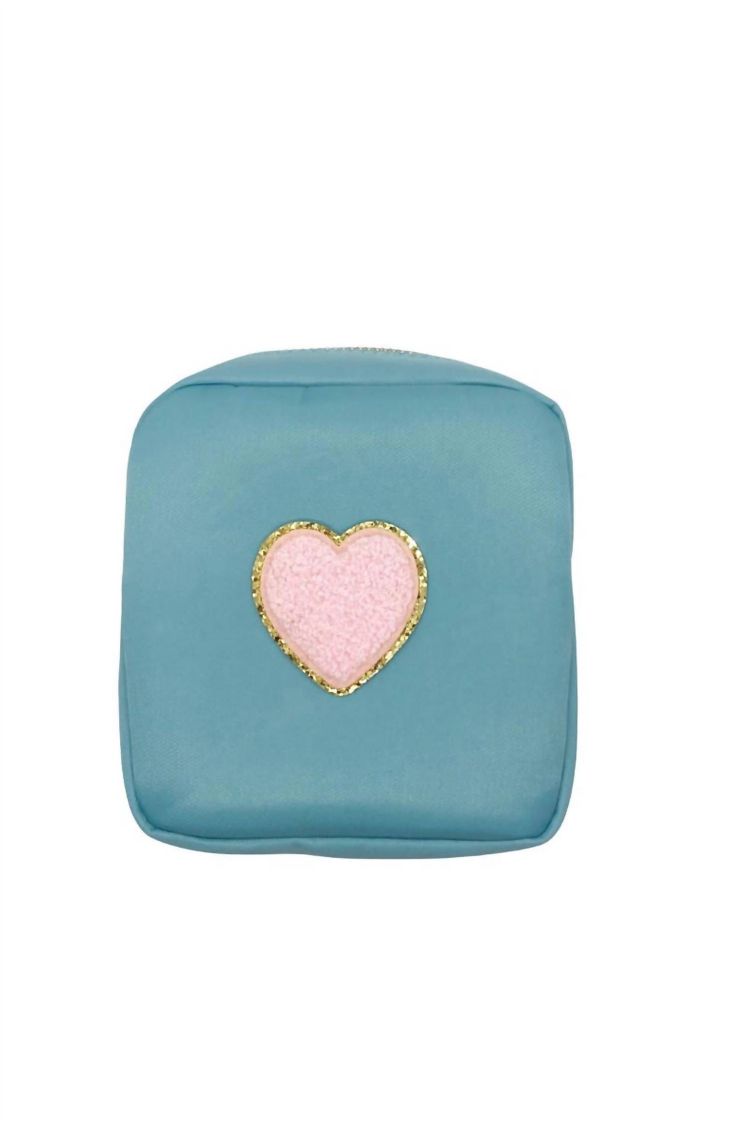 HEART IT ALL POUCH, Blue  Pink / Azure Blue, alternate image number 1