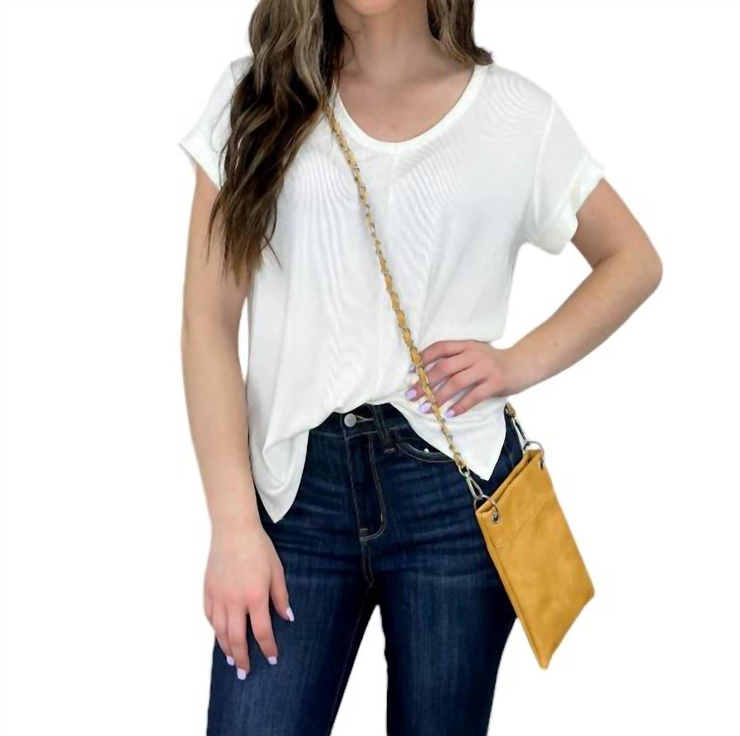 Boho Chic Crossbody Purse Satchel, Mustard / Yellow, hi-res image number 0