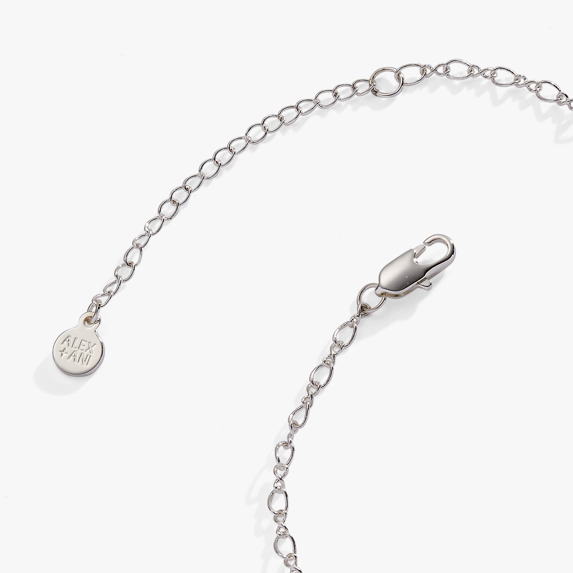 Bridal Multi-Charm Necklace, Silver / Silver, alternate image number 2