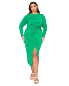 Estelle Ruched Bodycon Midi Dress