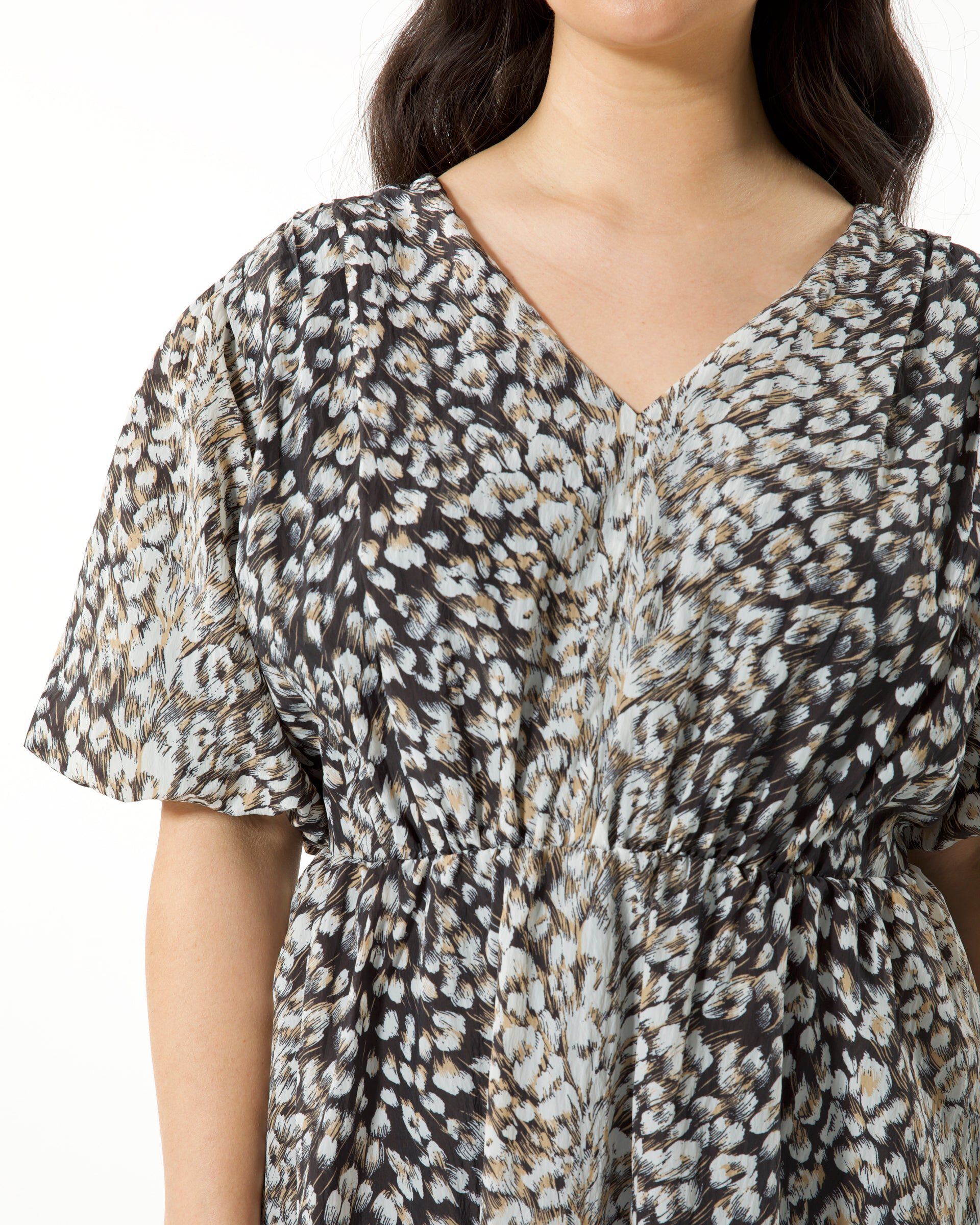 Seraphina Dress, BLACK MULTI / Black, alternate image number 1