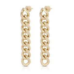 Valentina 8 Link Drop Earrings Gold