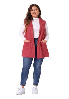LAPEL SUEDE UTILITY  VEST