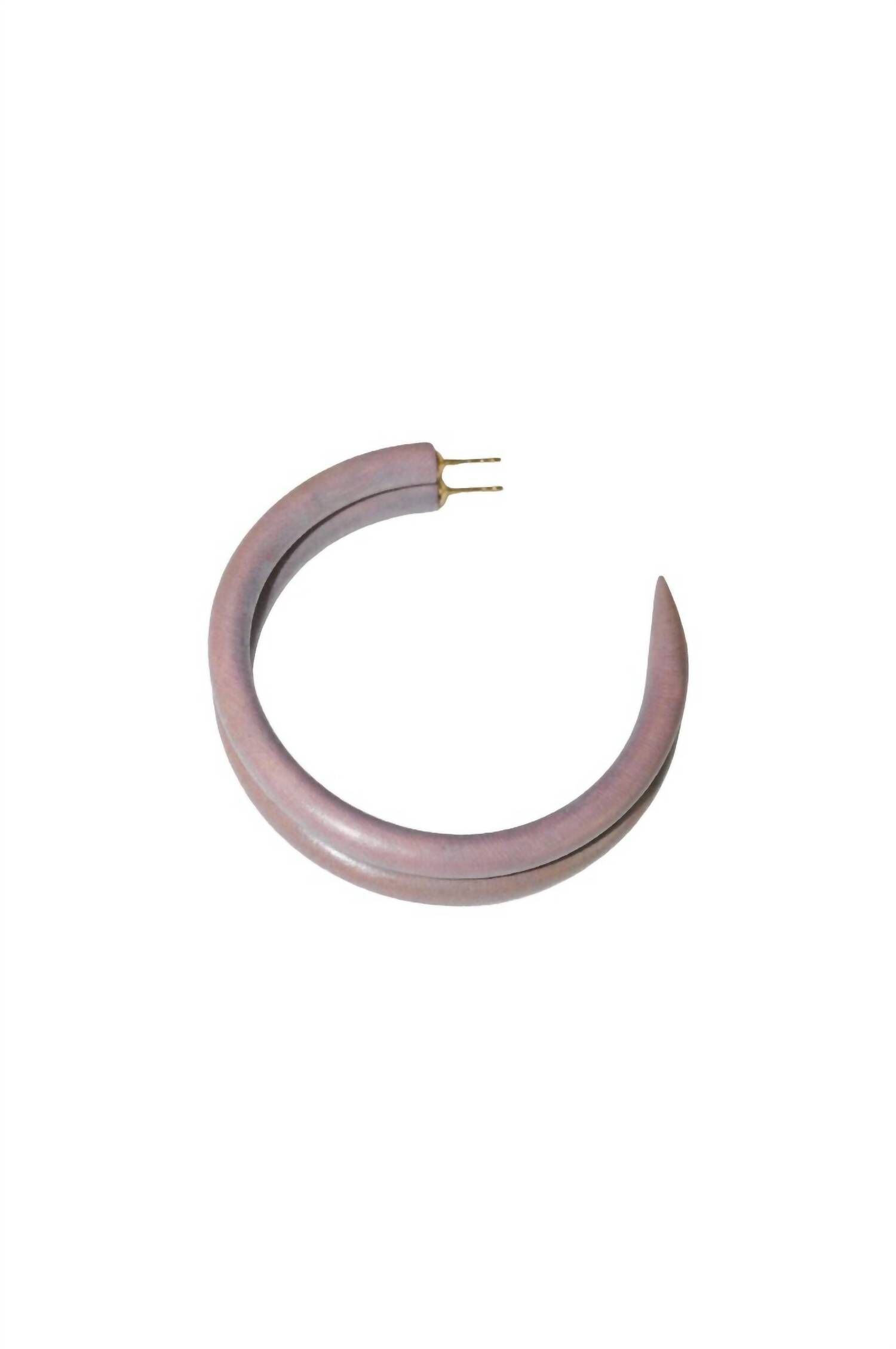 LARGE HOOP, Beachrose / Brown, hi-res image number 0