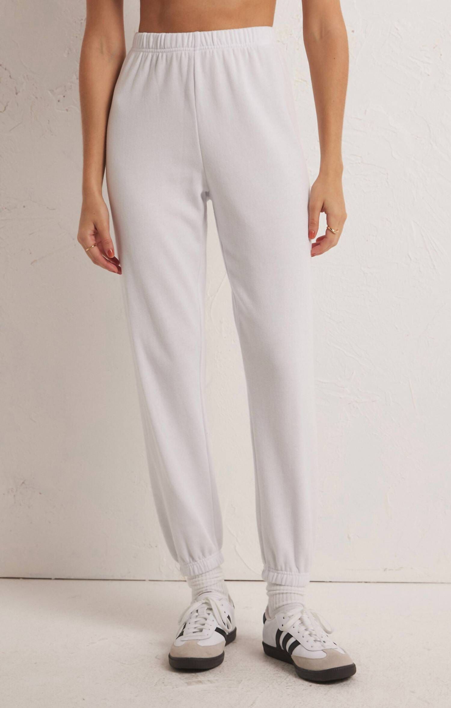 Boys Classic Gym Jogger in White, White / White, hi-res image number 0