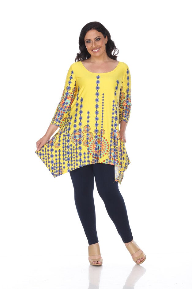 Rella Tunic Top, Yellow / Yellow, alternate image number 3
