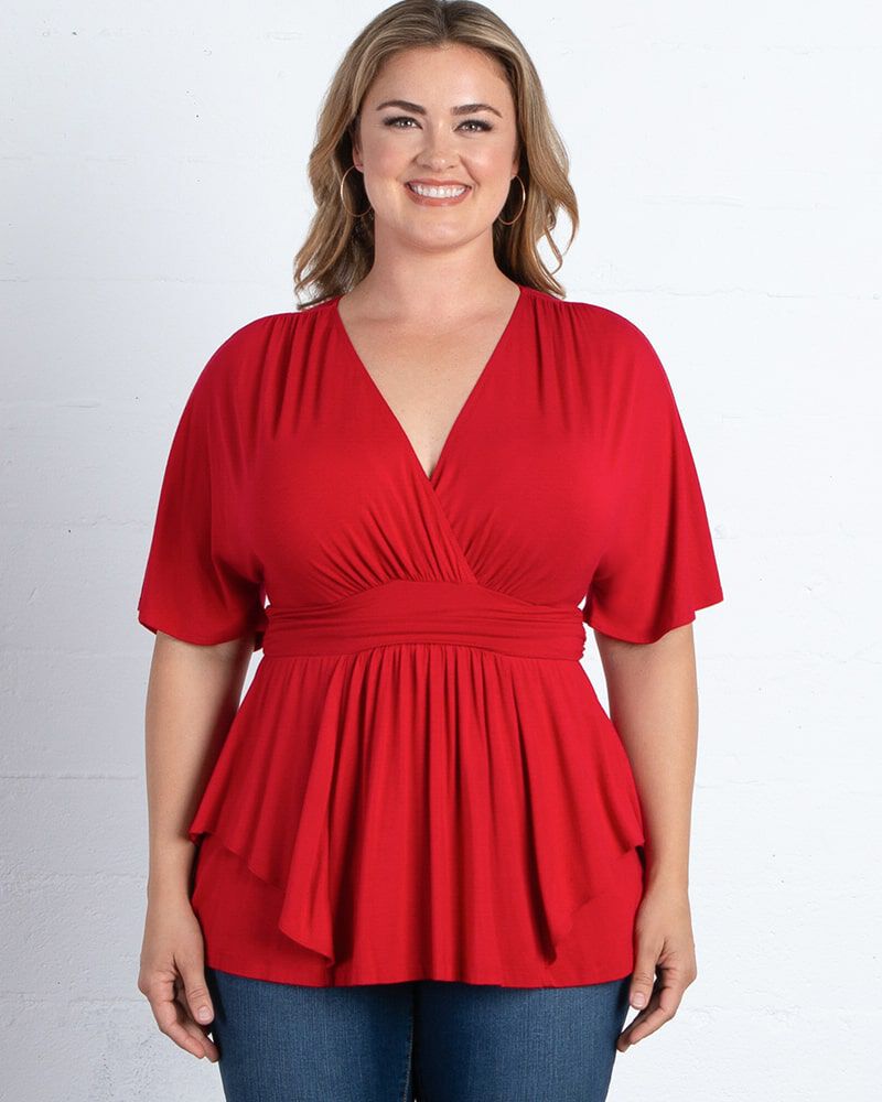 Promenade Top, RUBY RENDESVOUS / Red, alternate image number 2