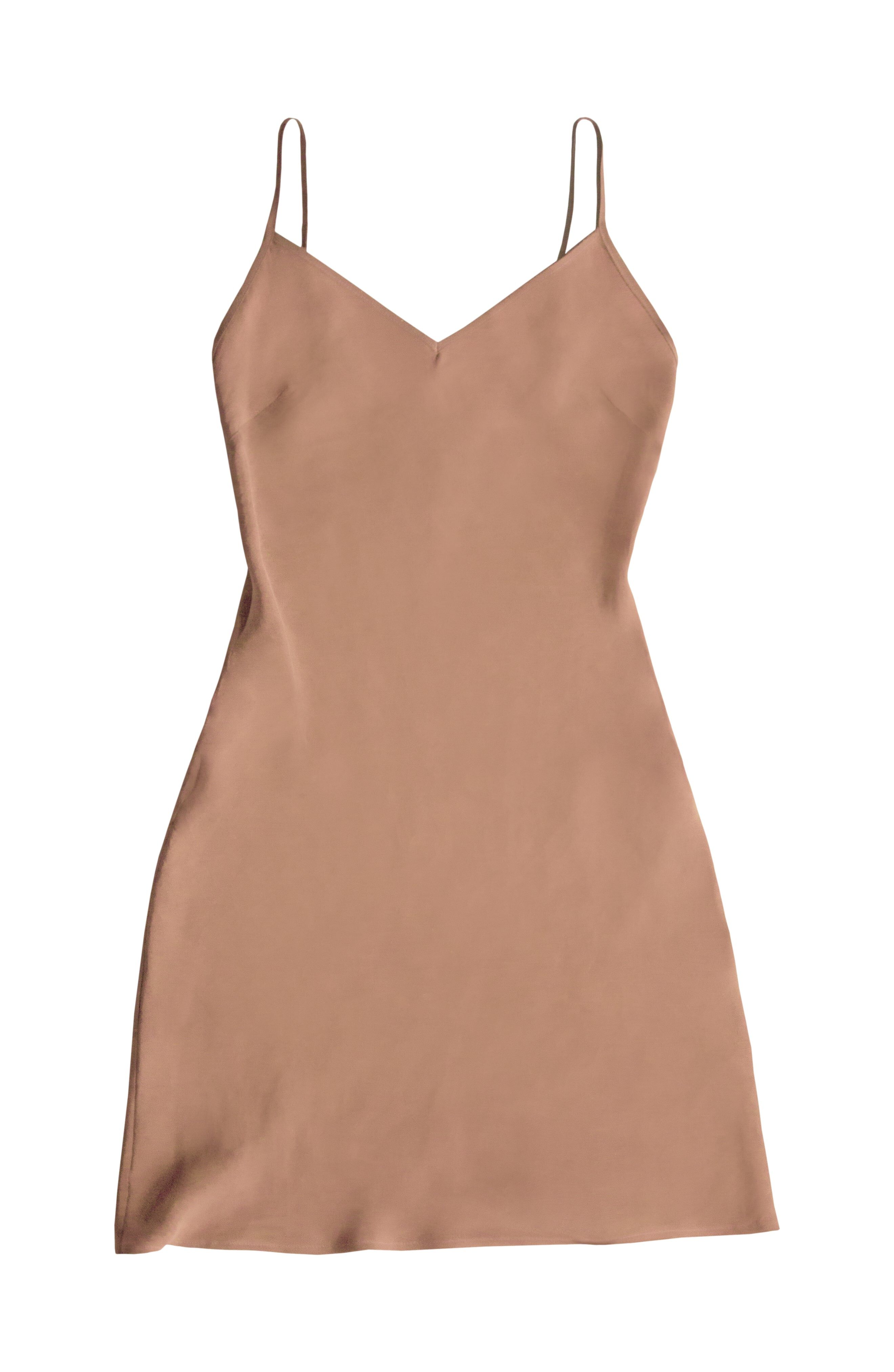 Essential Slip Dress, Medium Nude / Brown, alternate image number 2