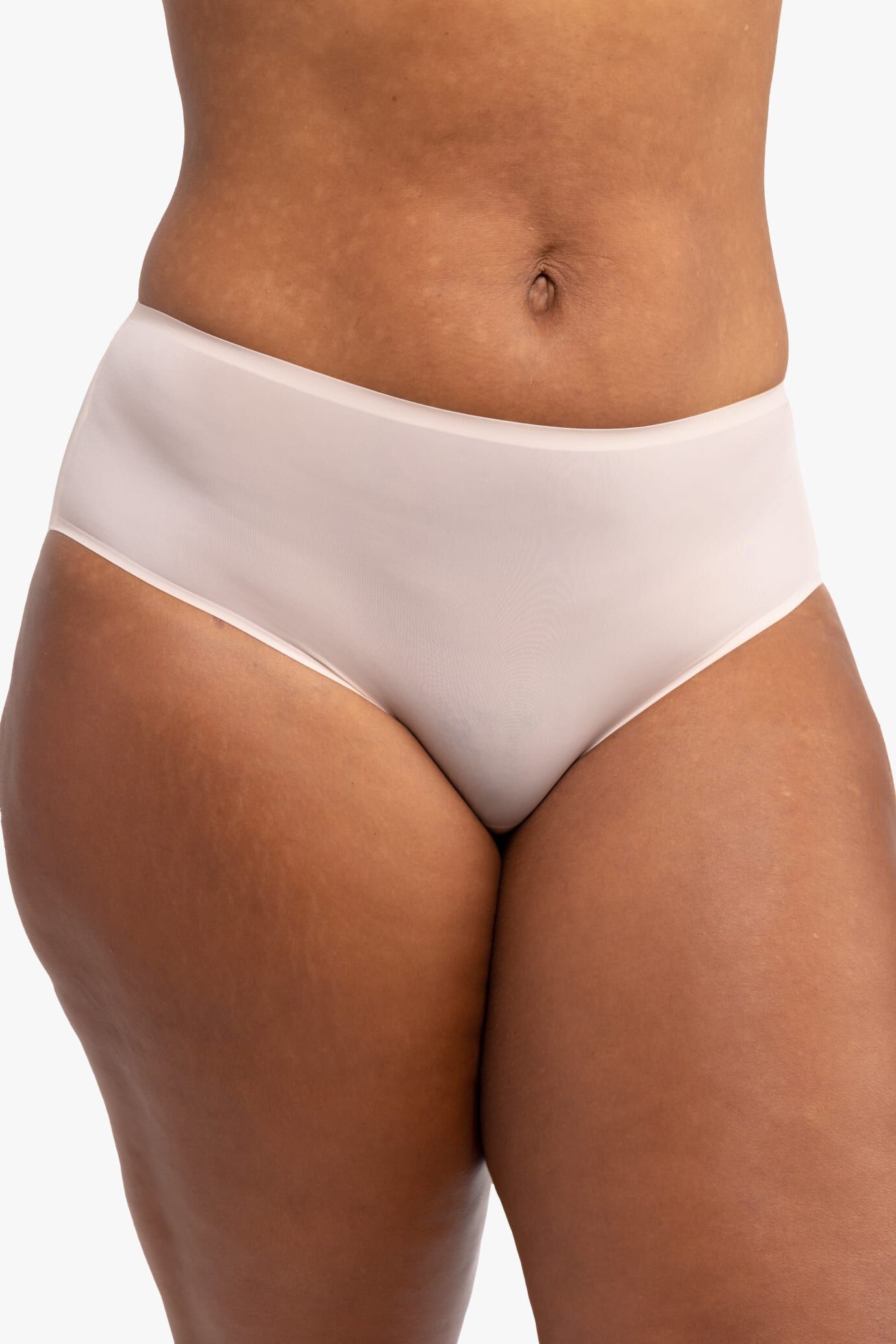 No Brainer High Rise Panties, Almond / Vanilla, alternate image number 1