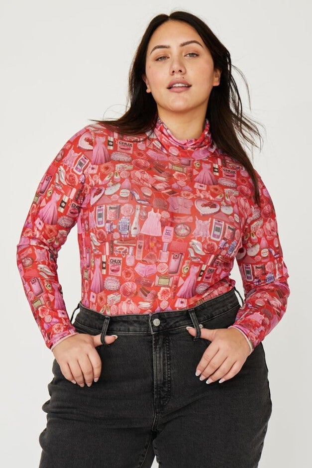 LILLIAN TURTLENECK, PINK THINGS / Pink, hi-res image number 0