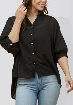 Annick- Lilou On-Off Shoulder Ditsy Floral Maxi Dress Front Slits