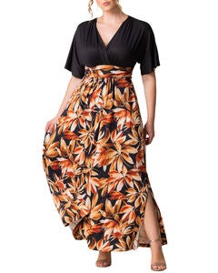 HAVANA COLOR BLOCK MAXI DRESS
