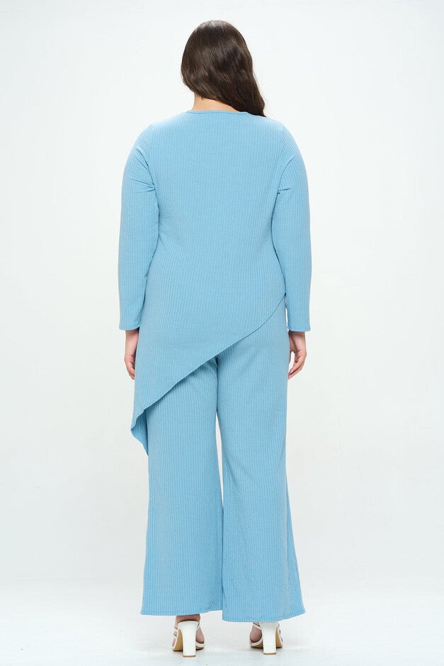 ASYMMETRICAL RIB LOUNGEWEAR SET, , alternate image number 5