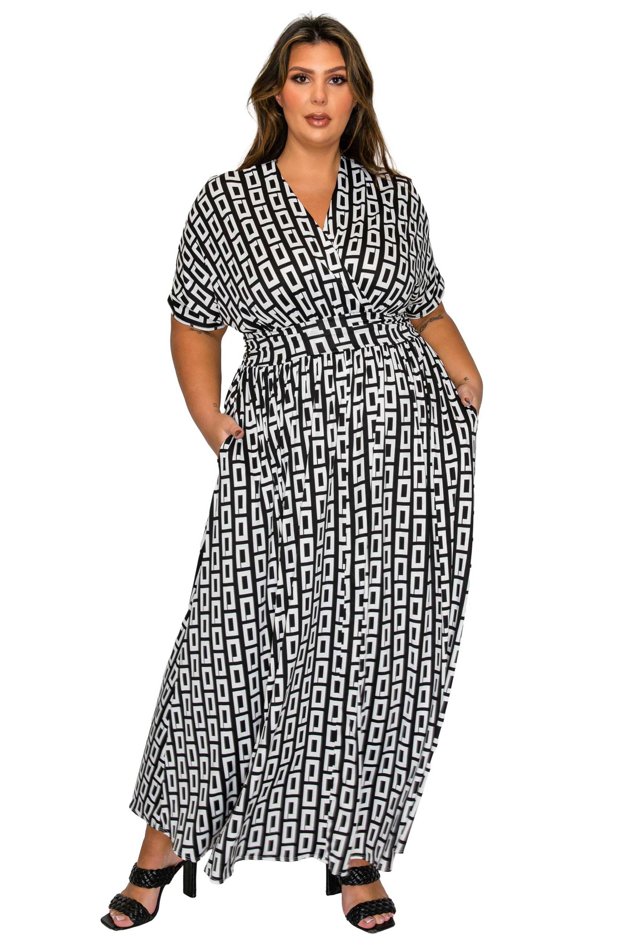 Bellano Empire Waist Dress, Black Ivory / Black, hi-res image number 0