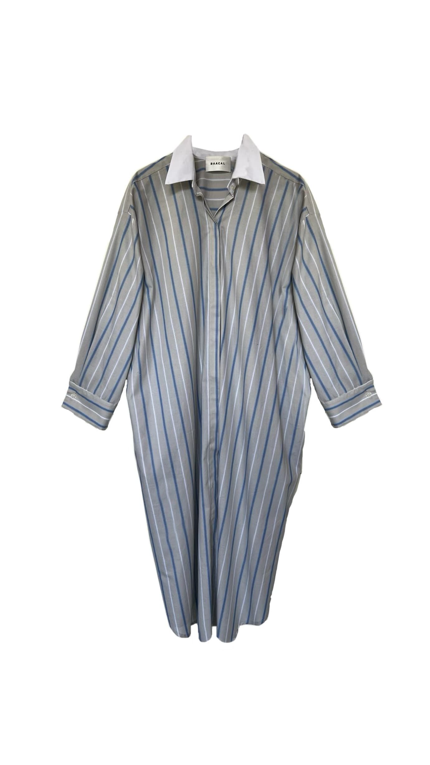 Mia Oversized Shirt Dress, Multi stripe / Light Grey, hi-res image number 0