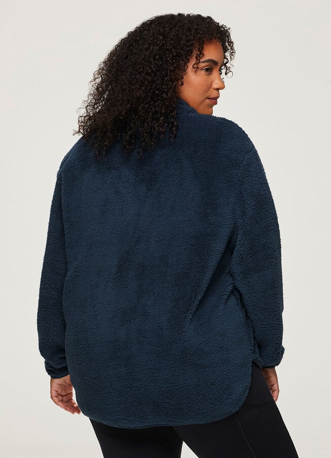 Dylan 1/4 Zip Sherpa Pullover, , alternate image number null