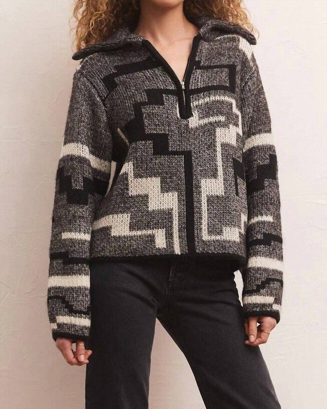 PHOENIX PULLOVER SWEATER IN BLACK, Black / Black, hi-res image number 0