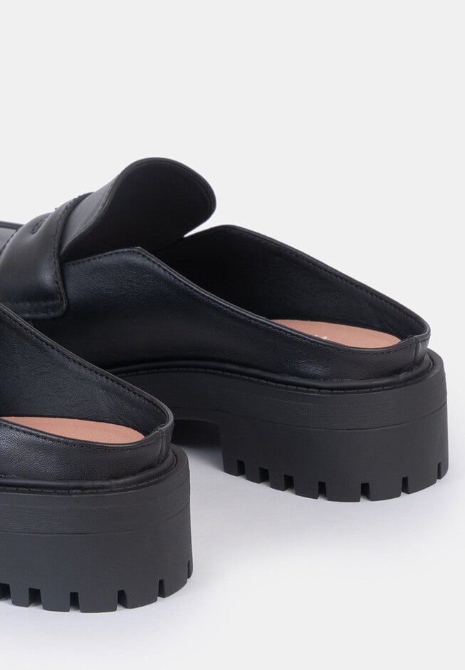 Alex Lug Loafer Mule, Black / Black, alternate image number 3