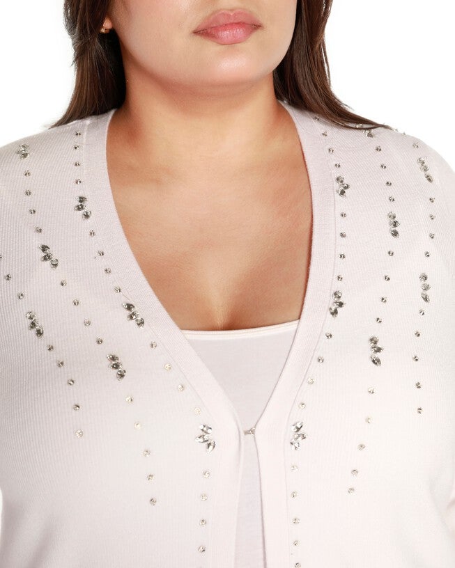Plus Size Striped Button-Front Duster, , alternate image number null