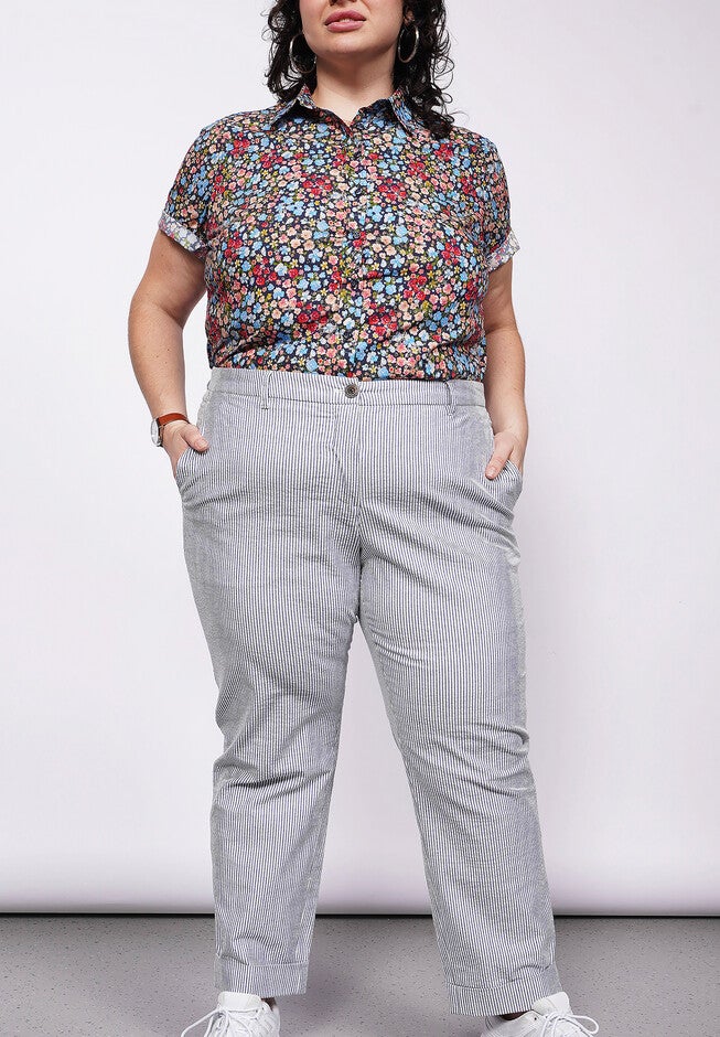 The Empower Seersucker Trouser, NAVYWHITE / Navy, hi-res image number 0