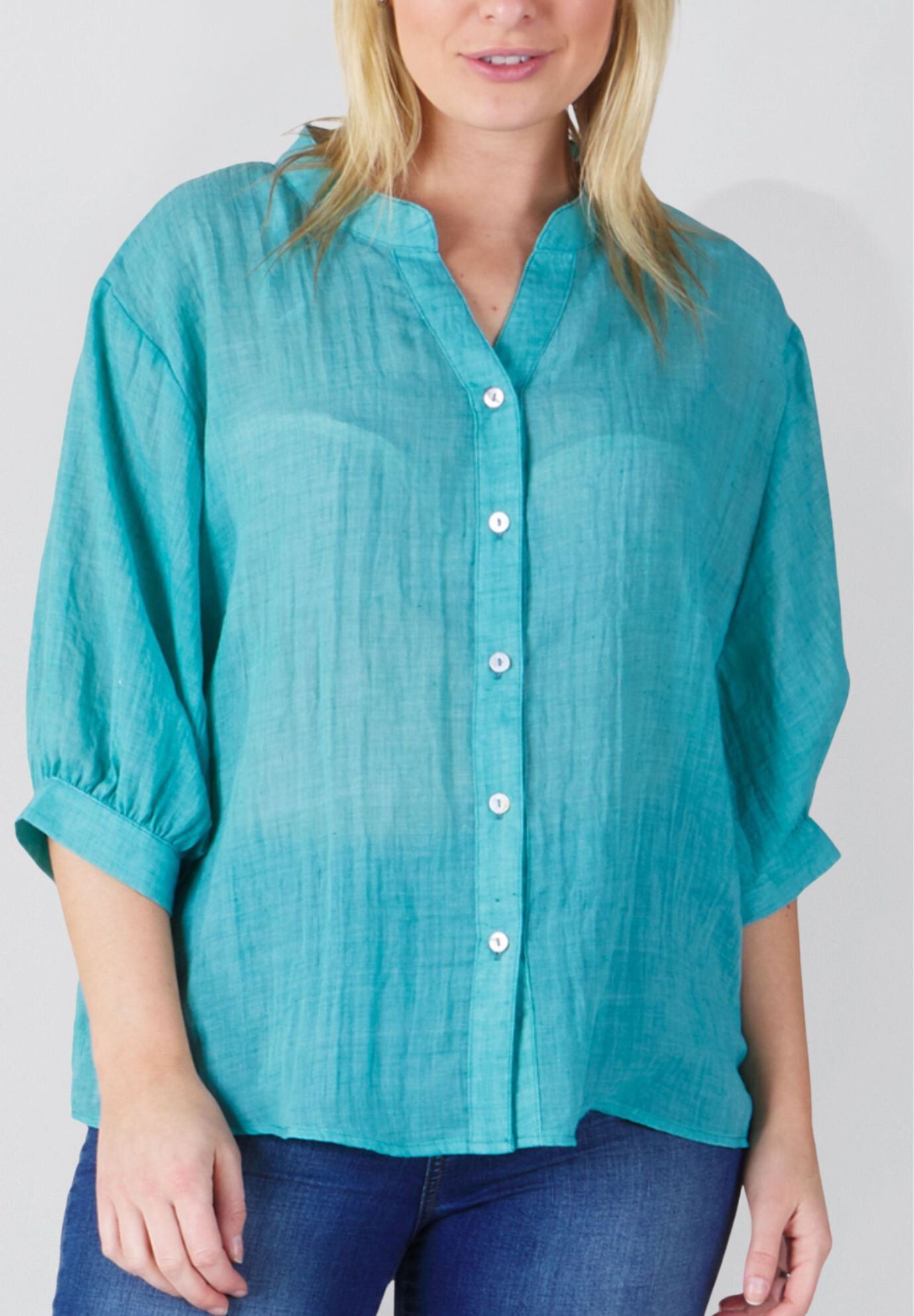 Annick- Lilou On-Off Shoulder Ditsy Floral Maxi Dress Front Slits, Blue / Teal, hi-res image number 0