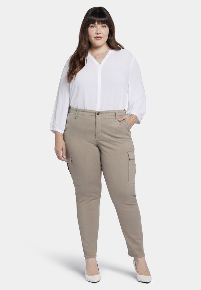 Sheri Slim Jeans with Cargo Pocket, Saddlewood / Beige, hi-res image number 0