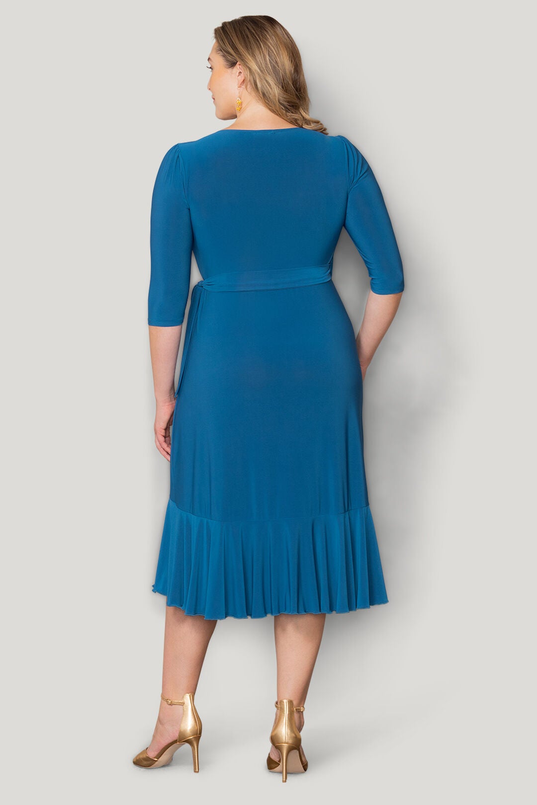 Whimsy Wrap Dress, Aegean Blue / Teal, alternate image number 1