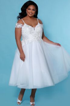 DAISEY TEA LENGTH WEDDING DRESS