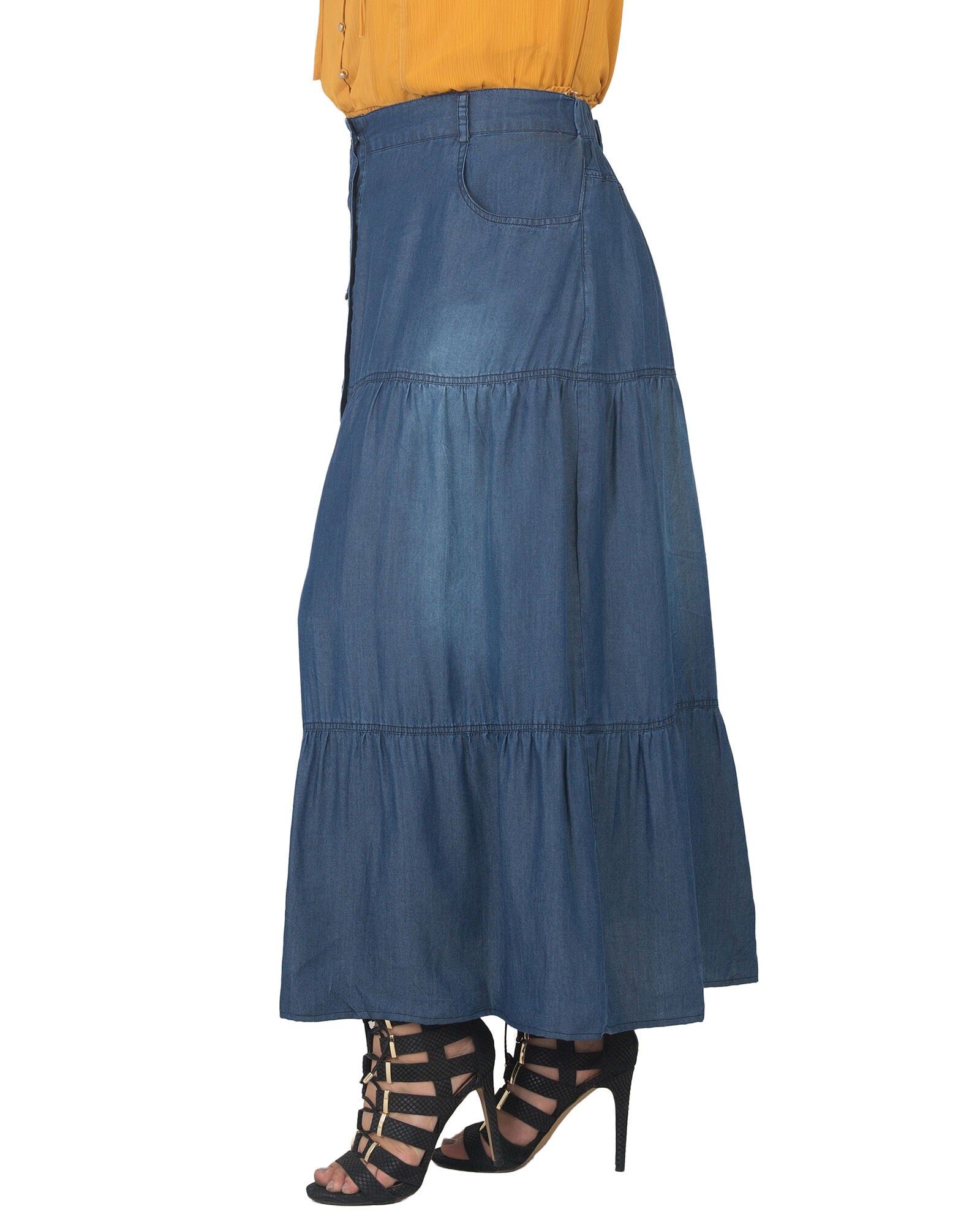 Standards & Practices Maxi Peasant Skirt, , alternate image number 7