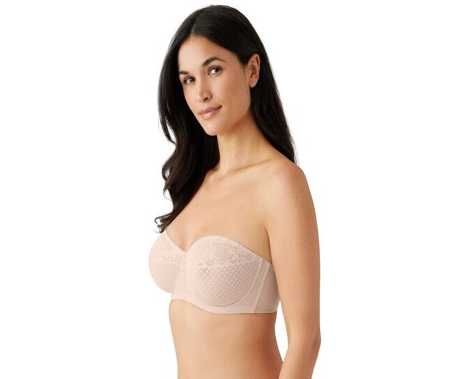 Visual Effects Strapless Minimizer Bra, Sand / Beige, alternate image number 1