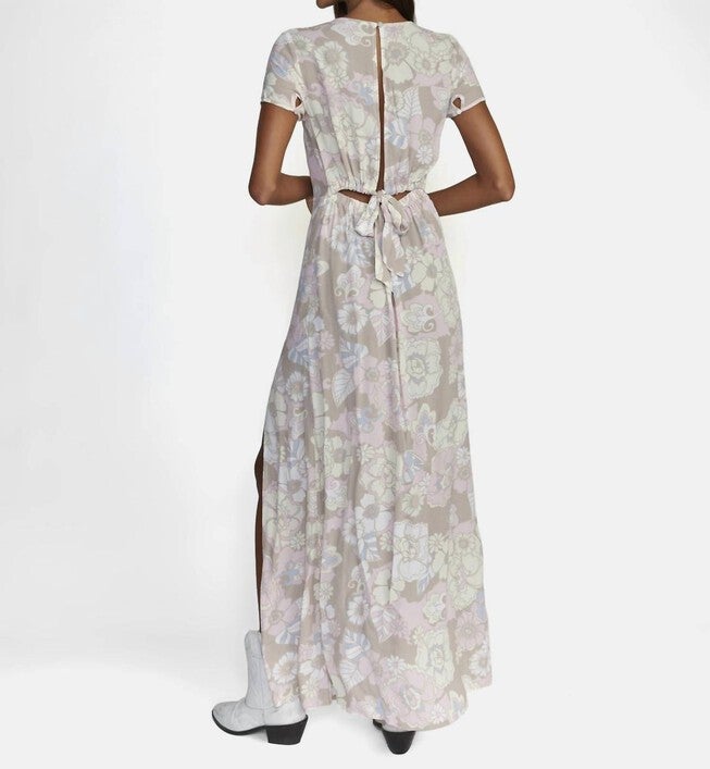 LUNCH DATE DRESS IN DARK KHAKI, Dark Khaki / Cool Gray, alternate image number 1