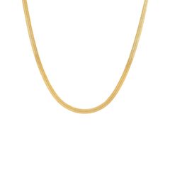 Herringbone Choker Gold 4 MM