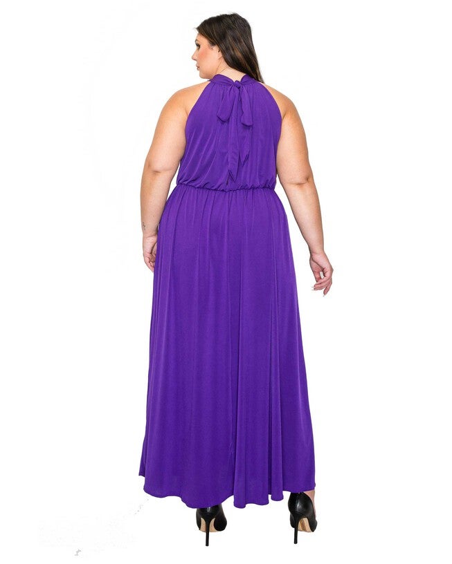 ALEXIS HALTER NECK MAXI DRESS, , alternate image number 5