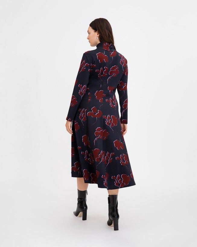 Thea Dress, Dark NavyMulberry Multi / Navy, alternate image number 4