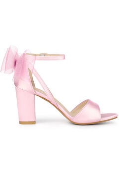 Bow Shoes Chunky Heels Sandals