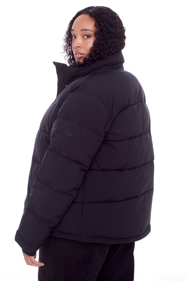 Women's Plus Size - FORILLON | Vegan Down Recycled Short Quilted Puffer Jacket, , alternate image number null