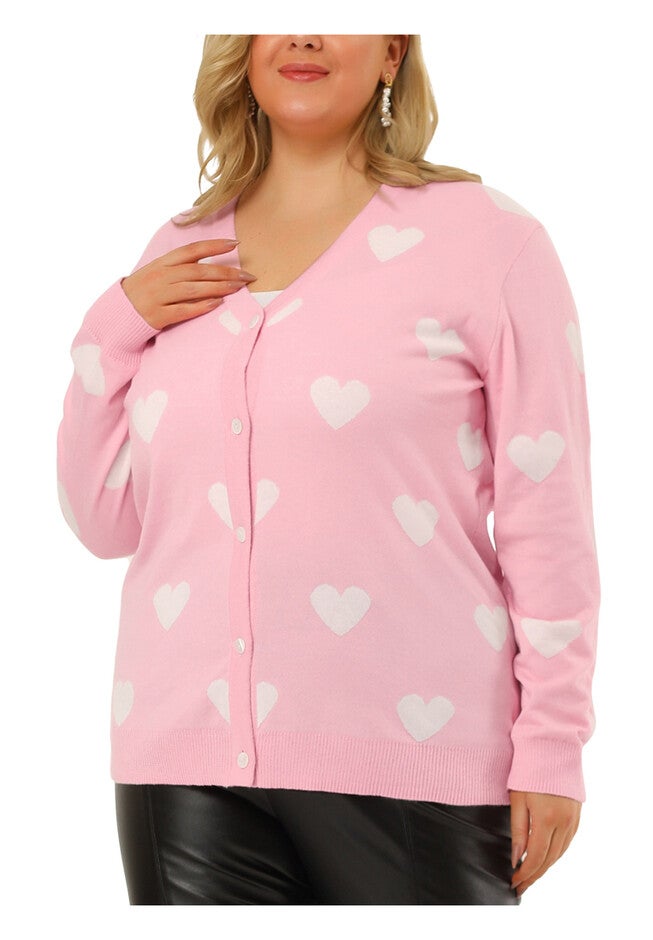 Long Sleeve Lightweight V Neck Cardigan Sweater, Pink / Pink, alternate image number null