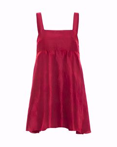 Griffon Raw Silk Mini Dress