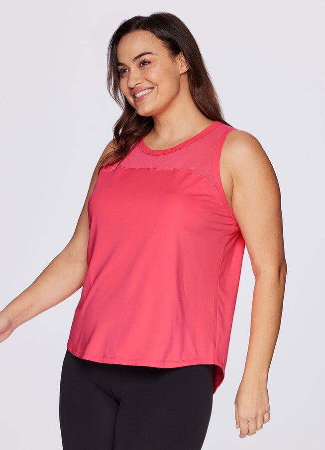 Plus Super Soft Easy Breezy Tank, Coral / Coral, alternate image number null