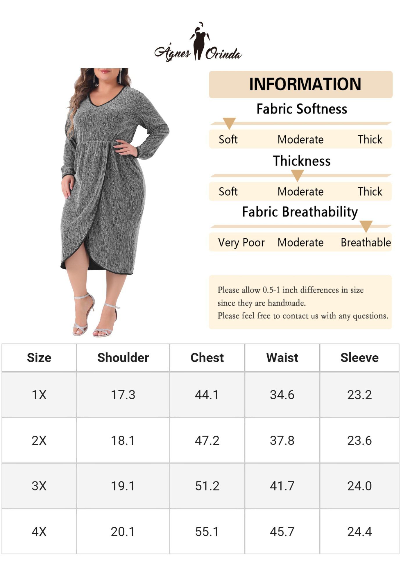 Sparkly Glitter V Neck High Slit Sequin Dress, Silver / Silver, alternate image number 4