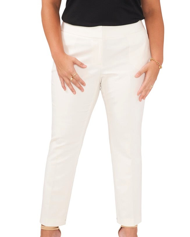 Tatum Front Zip Ankle Pant, NEW IVORY / Ivory, hi-res image number 0