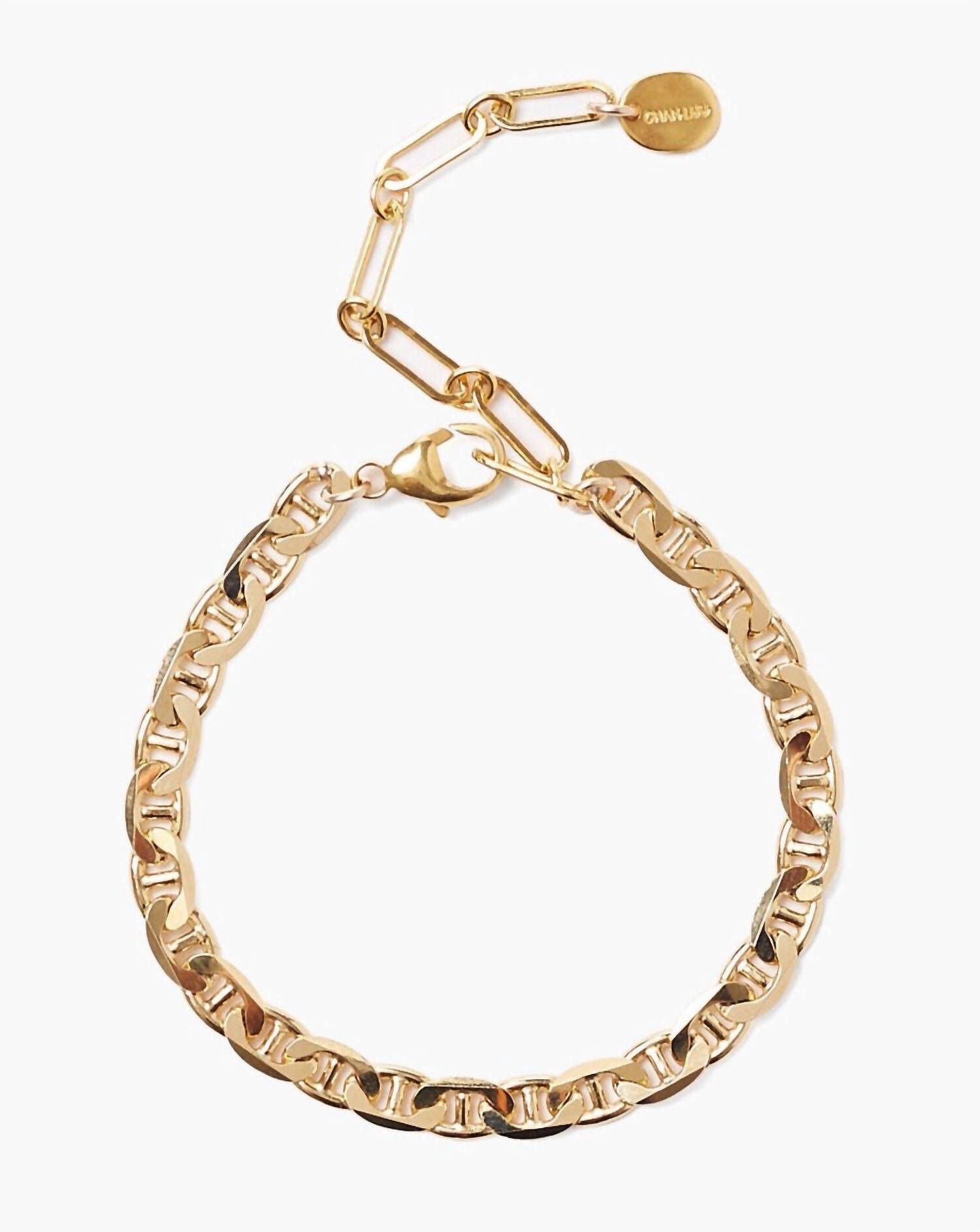 ANCHOR CHAIN BRACELET IN GOLD, Gold / Gold, hi-res image number 0