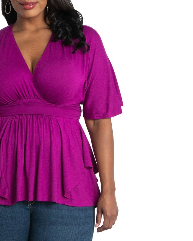 Promenade Top, ORCHID / Deep Fuchsia, alternate image number 3
