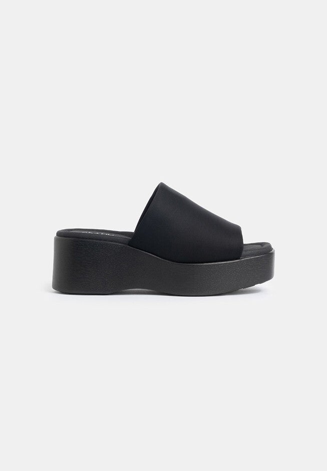 Mia Wedge Slides, Black / Black, hi-res image number 0