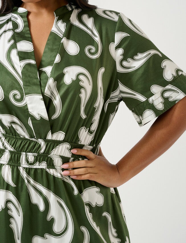 SANDSWEPT DRESS, Print / Kelly Green, alternate image number 5
