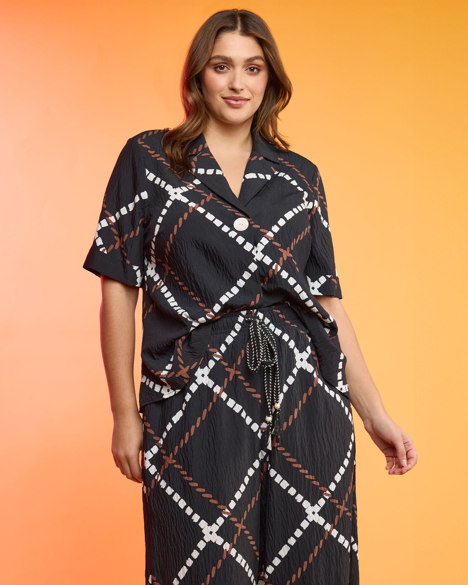 Marine Pants, Print / Black, hi-res image number 0